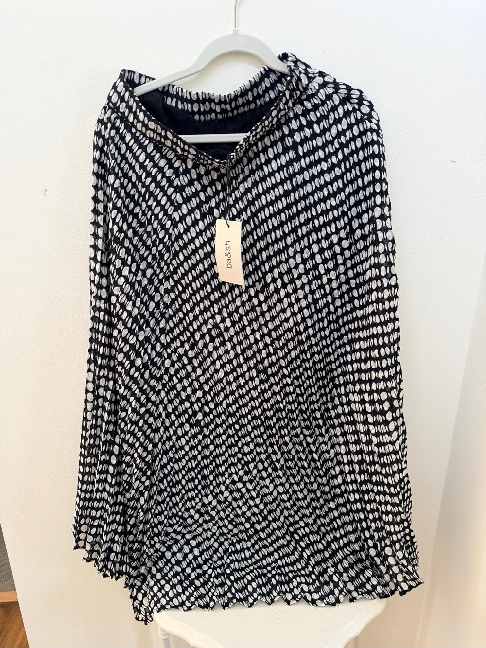 Ba&sh pleated flair skirt